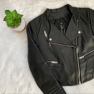 NWT H&M Premium Genuine Real Leather Jacket
